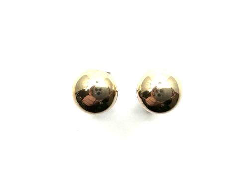 9ct Yellow Gold Ball Stud Earrings 7 mm