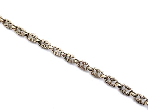 9ct Yellow Gold Stars & Bars Bracelet