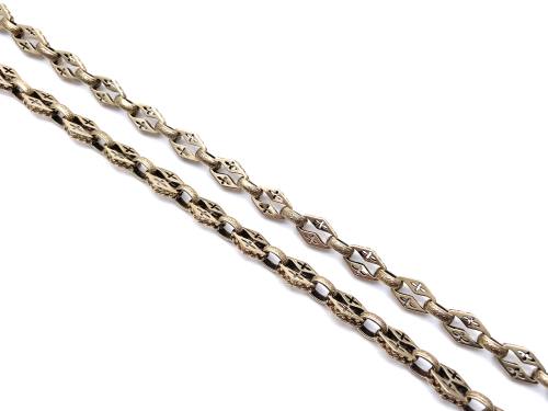 9ct Yellow Gold Stars & Bars Chain