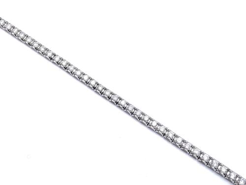 9ct White Gold Diamond Tennis Bracelet