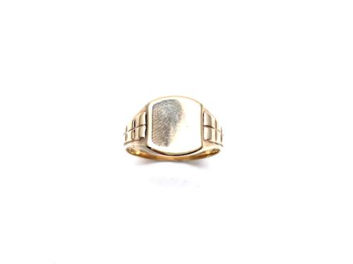 9ct Yellow Gold Cushion Signet Ring