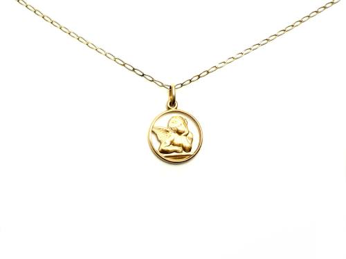 9ct Guardian Angel Pendant & Chain