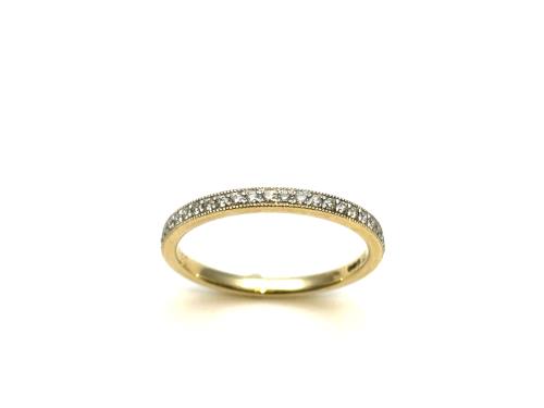 9ct Yellow Gold Diamond Eternity Ring 0.15ct