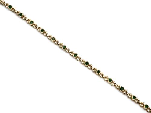 18ct Emerald Bracelet Sold As Seen