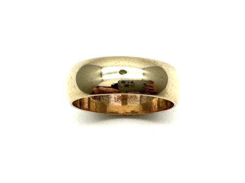 9ct Yellow Gold Plain Wedding Ring 7mm