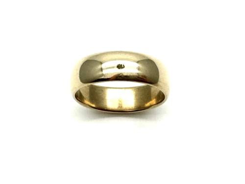 9ct Yellow Gold Plain Wedding Ring 6mm