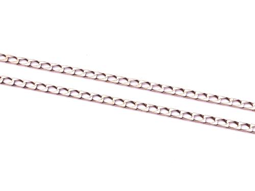 9ct Yellow Gold Fine Curb Chain 25 Inch