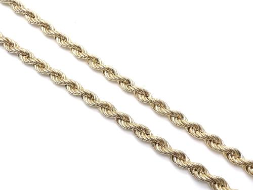 9ct Yellow Gold Large Rope Chain 26 inch