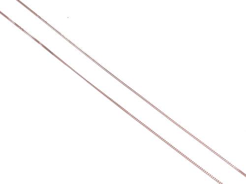 9ct Rose Gold Fine Curb Chain 20 inch