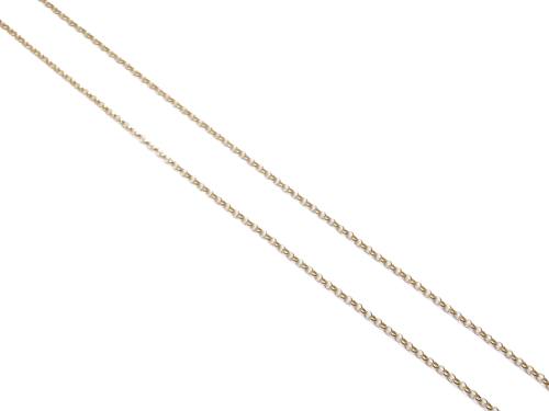 9ct Yellow gold Round Belcher Chain 20 inch