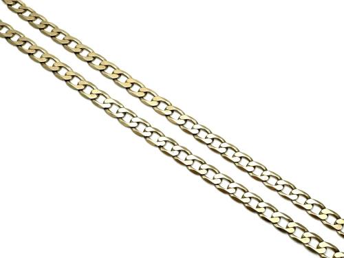 9ct Yellow Gold Flat Curb Chain