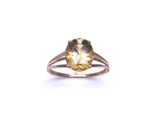 9ct Canary Apatite Solitaire Ring