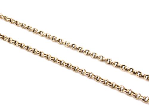 An Old 9ct Yellow Gold Belcher Chain 18 inch