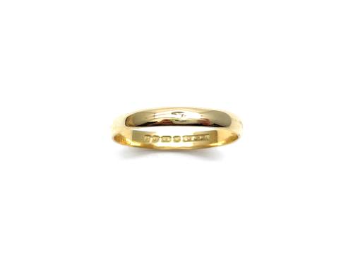 18ct Yellow Gold Wedding Ring 3mm