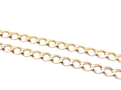 9ct Yellow Gold Flat Curb Chain 24 inch