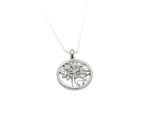 Silver Tree of Life Pendant and Chain