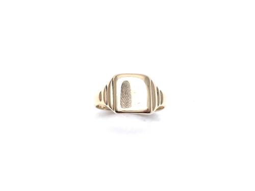 9ct Yellow Gold Signet Plain Ring