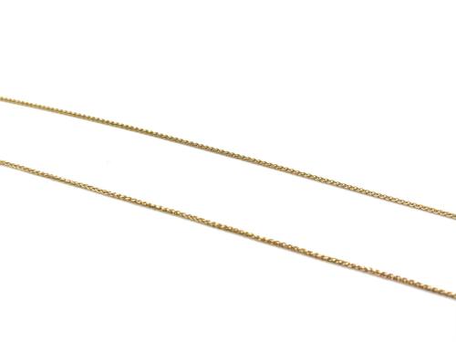 9ct Yellow Gold Spiga Chain 18 inch