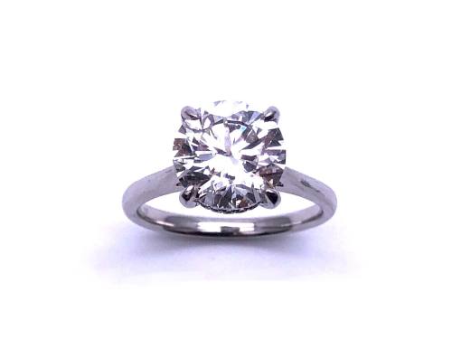 Platinum Laboratory Diamond Solitaire Ring 3.39ct