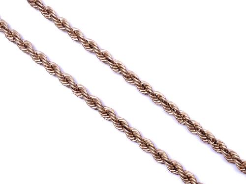 9ct Yellow Gold Rope Chain 16 Inch