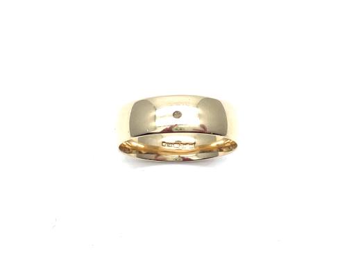 9ct Yellow Gold Plain Wedding Ring