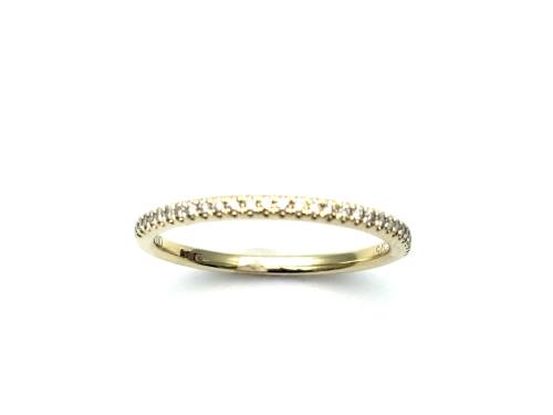 9ct Yellow Gold Diamond Eternity Ring 0.10ct