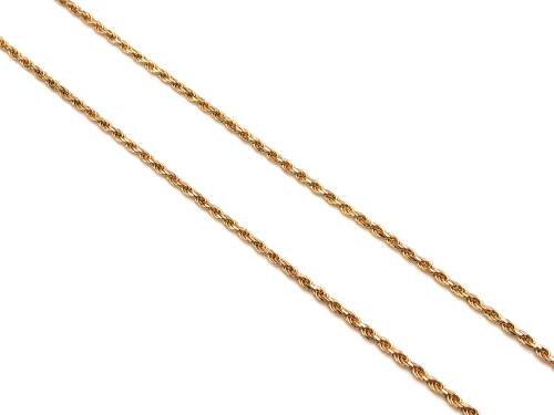 9ct Yellow Gold Solid Rope Chain