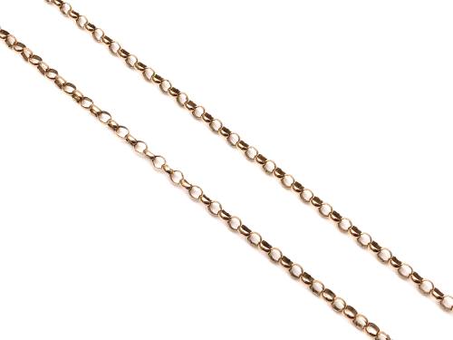 9ct Yellow Gold Round Belcher Chain