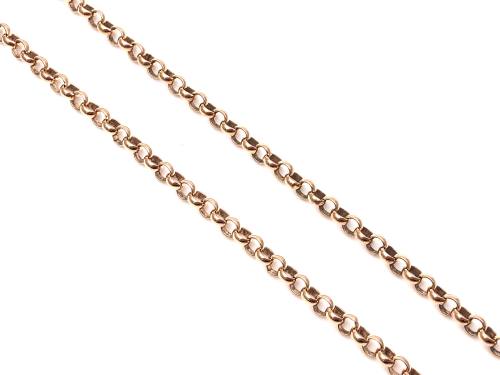 9ct Rose Gold Round Belcher Chain