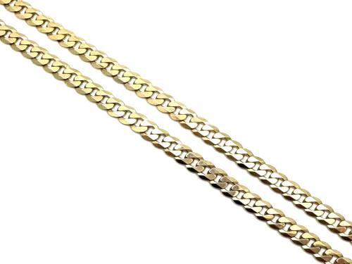 9ct Yellow Gold Curb Chain 20 inches