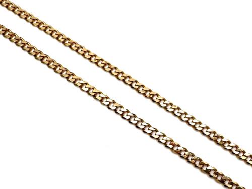 9ct Yellow Gold Curb Chain 20 inches