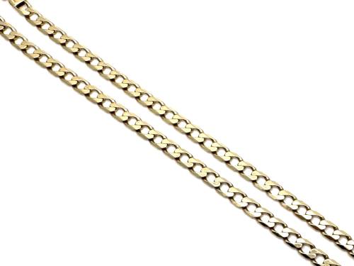 9ct Yellow Gold Curb Chain 19 inches