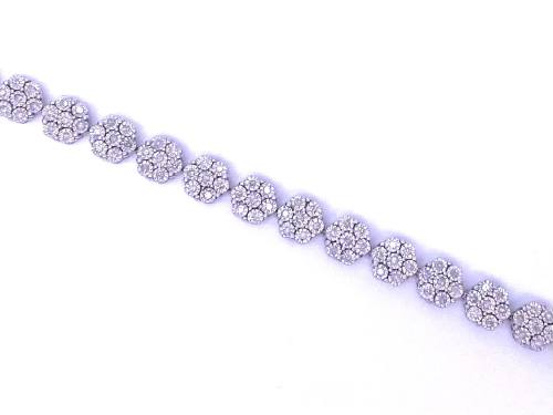 9ct Diamond Cluster Bracelet