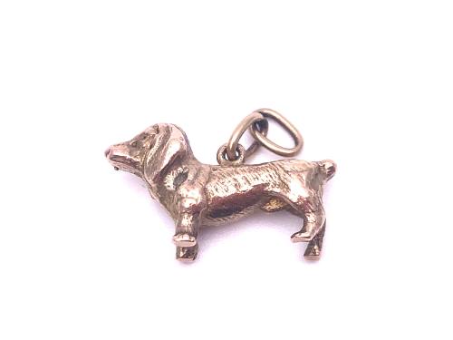 9ct Yellow Gold Dashund Charm