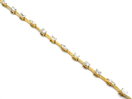 9ct Yellow Gold Laboratory Grown Diamond Bracelet