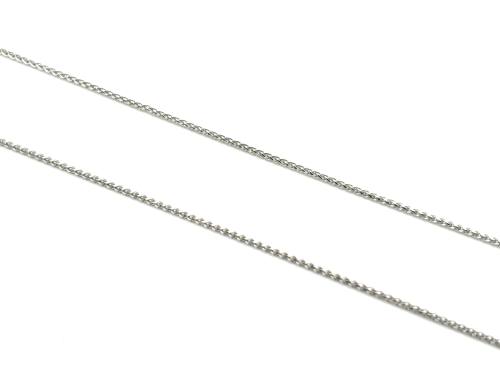 9ct White Gold Spiga Chain 18 inch