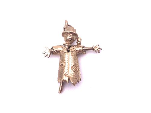 9ct Yellow Gold Scarecrow Charm