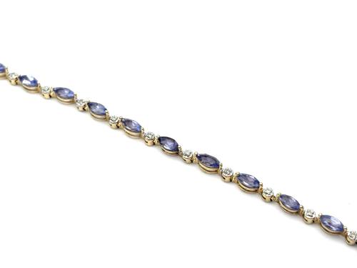 9ct Tanzanite & Diamond Bracelet