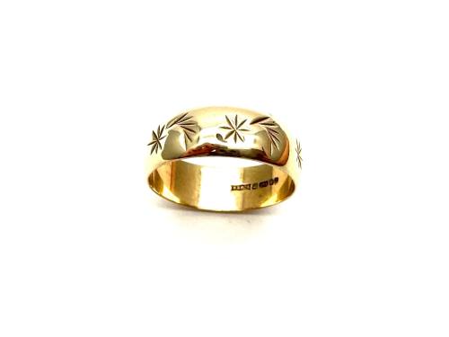 9ct Yellow Gold Wedding Ring 6 mm