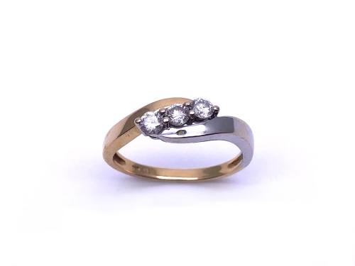 18ct Diamond 3 Stone Ring 0.33ct