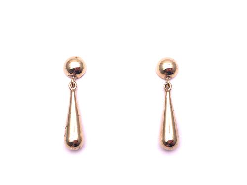 9ct Yellow Gold Drop Stud Earrings