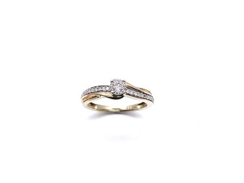 9ct Yellow Gold Diamond Solitaire Ring