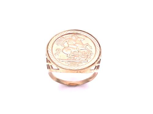 9ct Yellow Gold St George Ring