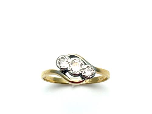 14ct Diamond 3 Stone Ring