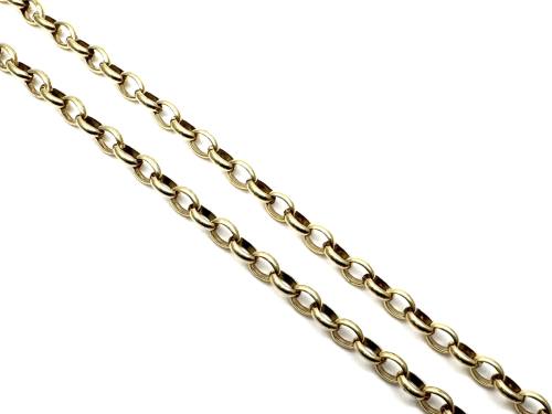 9ct Yellow Gold Belcher Chain 21 Inch