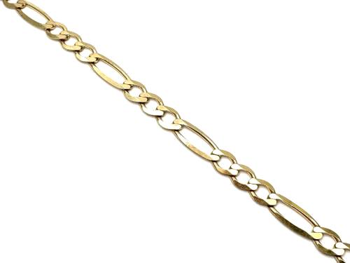 9ct Yellow Gold Figaro Bracelet