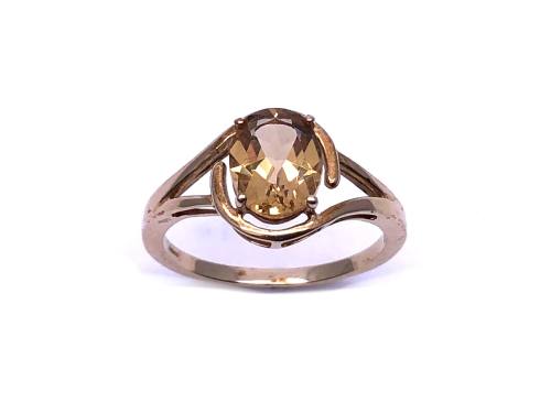 9ct Yellow Gold Heliodor Solitaire Ring