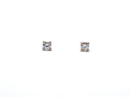 18ct Yellow Gold Diamond Stud Earrings