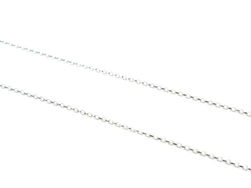 Silver Faceted Berlcher Chain 16 Inch