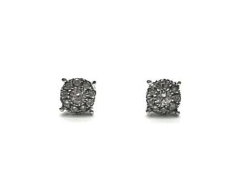 18ct Diamond Cluster Earrings